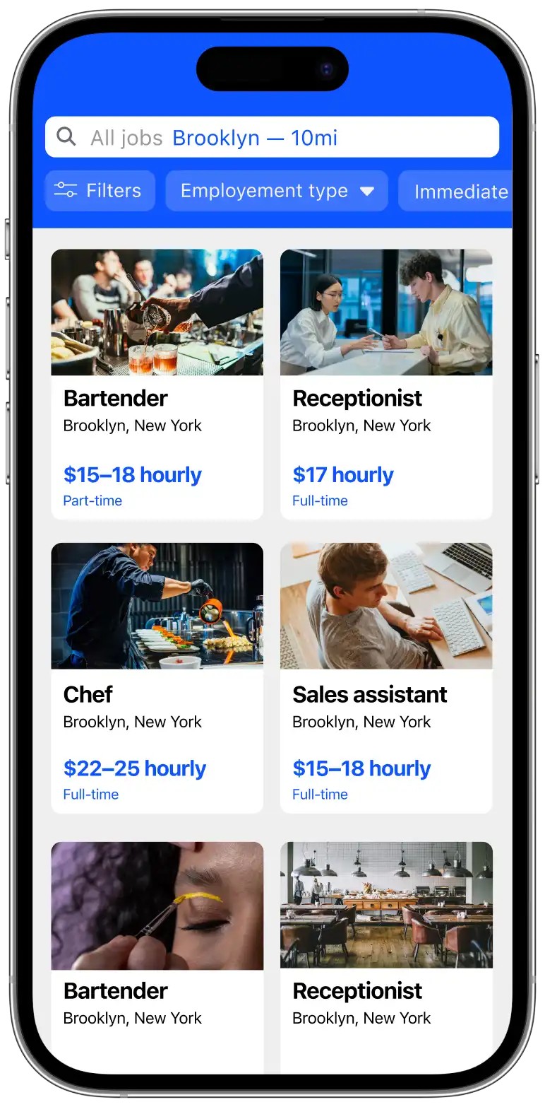 JOB TODAY application