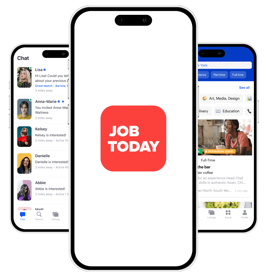 Job Today app for recruitment